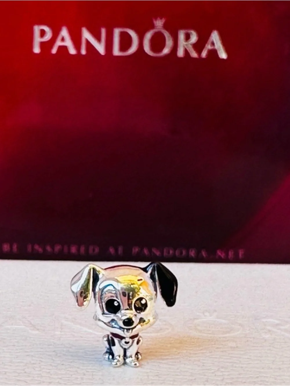 7 Pandora Silver Multicolor Enamel Pet Character Charm Set new with out tags